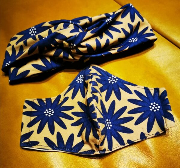 Haarband - Masken - Set Blumen