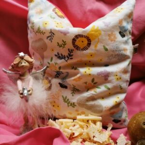 Zirbenkisserl "Babygirl"  ca. 21 cm x 24 cm