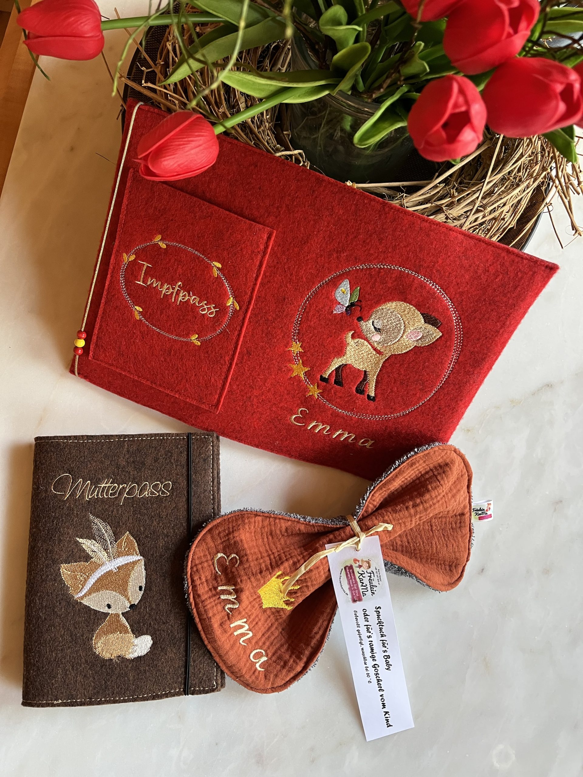 Filzhülle für das U-Heft – individuell & mit Liebe gefertigt – Bild 5